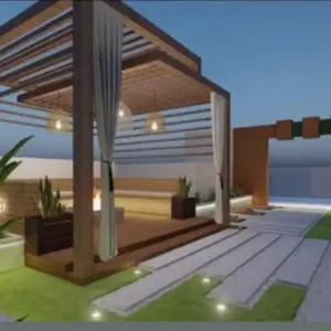 0358 الجزيرة للمظلات والسواتر | برجولات